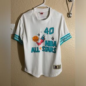 Shawn Kemp Mitchell & Ness NBA Jersey Size Medium All Stars Supersonics #40 1996